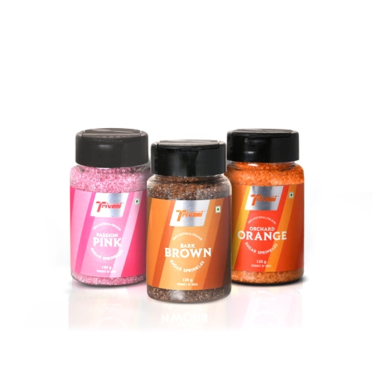 NATURAL COLOURED SUGAR (PACK OF 3)